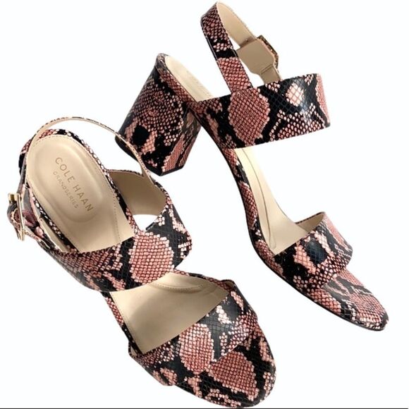 EUC Cole Haan leather heeled sandals - Picture 1 of 11